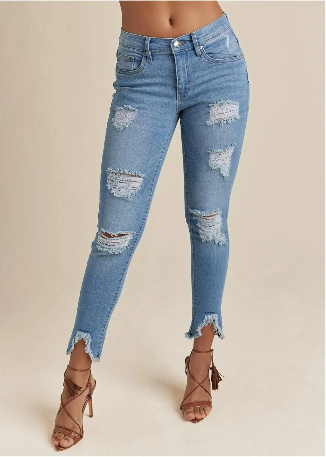 VENUS Triangle Hem Jeans