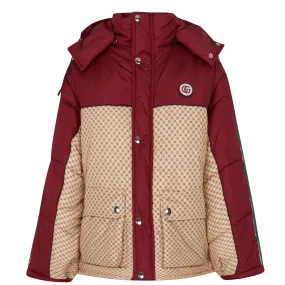 Womens Gucci GG Parachute Padded Jacket