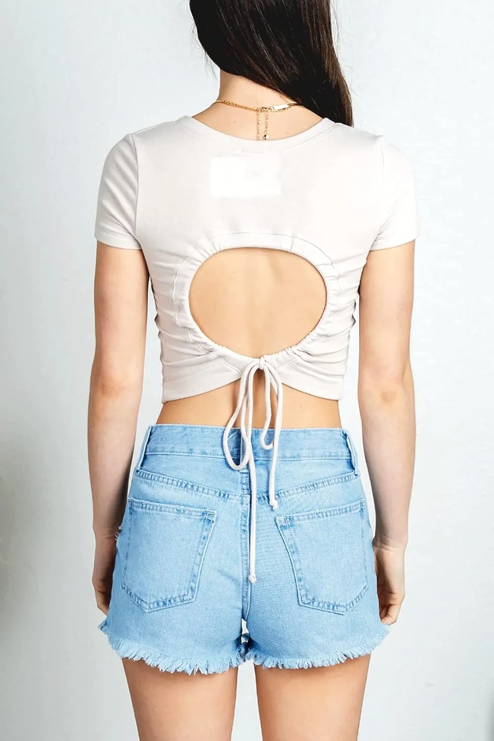 Womens Jean Shorts High Waisted Ripped Distressed Raw Hem Denim Jean Shorts for Women Casual Summer